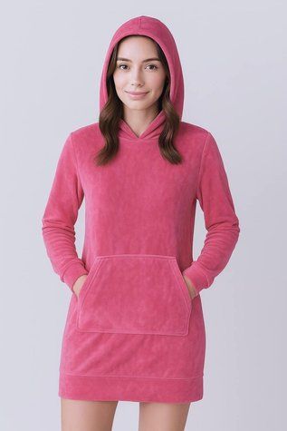 Спортивна сукня з кишенями розмір XS-S-M 2001 малина плюш One Size фото