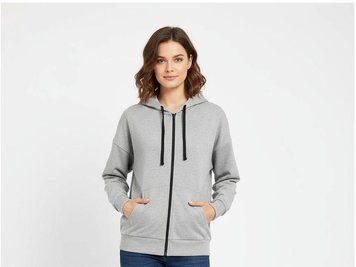 Кофта-толстовка на блискавці .One size 618 серый двунитка фото